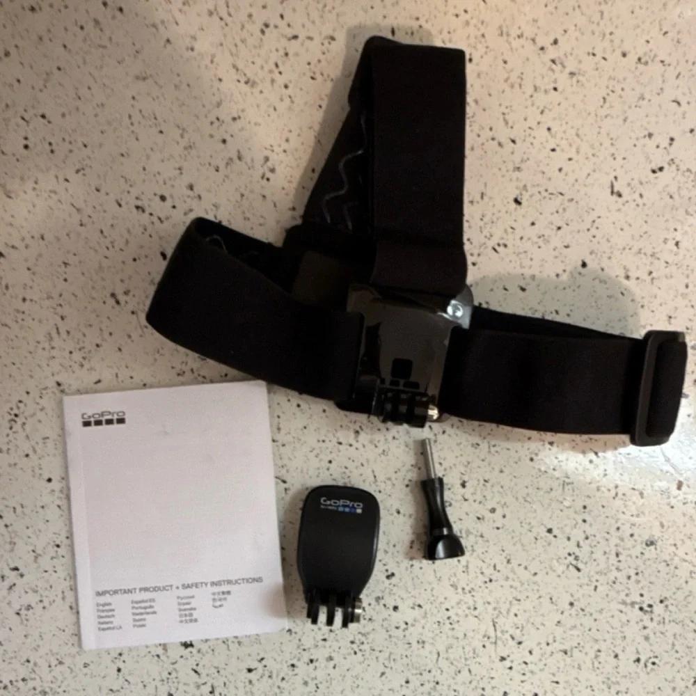 GoPro Black Head Strap + QuickClip Mount